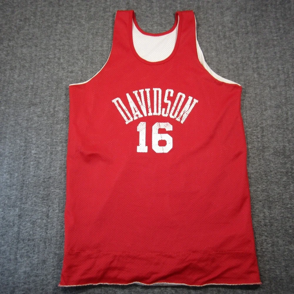 Vtg Champion Davidson Wildcats Basketball‎ Jersey XL College USA Made 70s